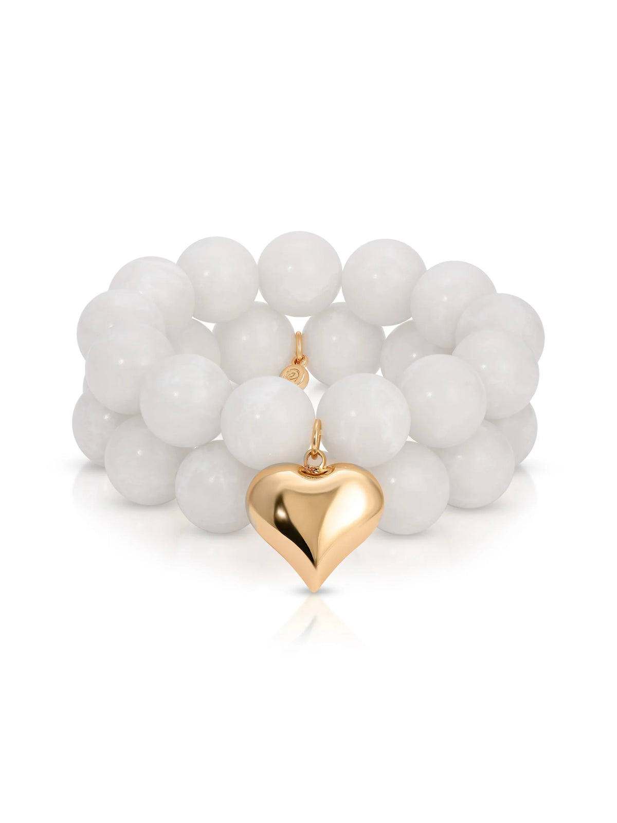 Luck and Love Bone Heart Bracelet Set
