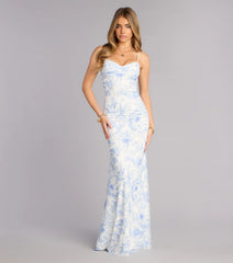 Genevieve Floral Mermaid Formal Dress
