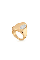 Liquid Crystal Statement Ring