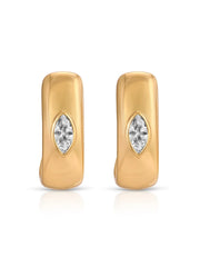 Marquise Crystal Hoops